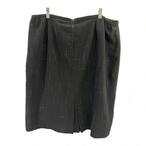 Dress Barn Women’s‎ Black Skirt with White Pattern Size 18W